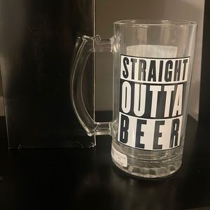 Straight outta beer novelty mug. New.